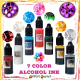 Set 7 Colors Liquid Alcohol ink 15ML